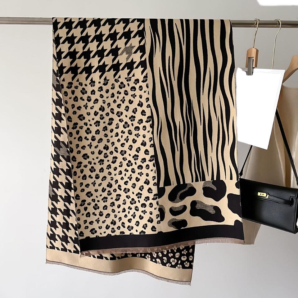 

Winter Warmer Thickened Scarf For Women 65*185Cm Tassel Pashmina Shawl Faux Cashmere Warps Autumn Elegant Ladies Blanket