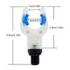 Fishing Rod Rest Head with Night-Visible Fork, V-Shaped Support and Screw-In Base, Pier Use, Shore Use, Night Fishing
