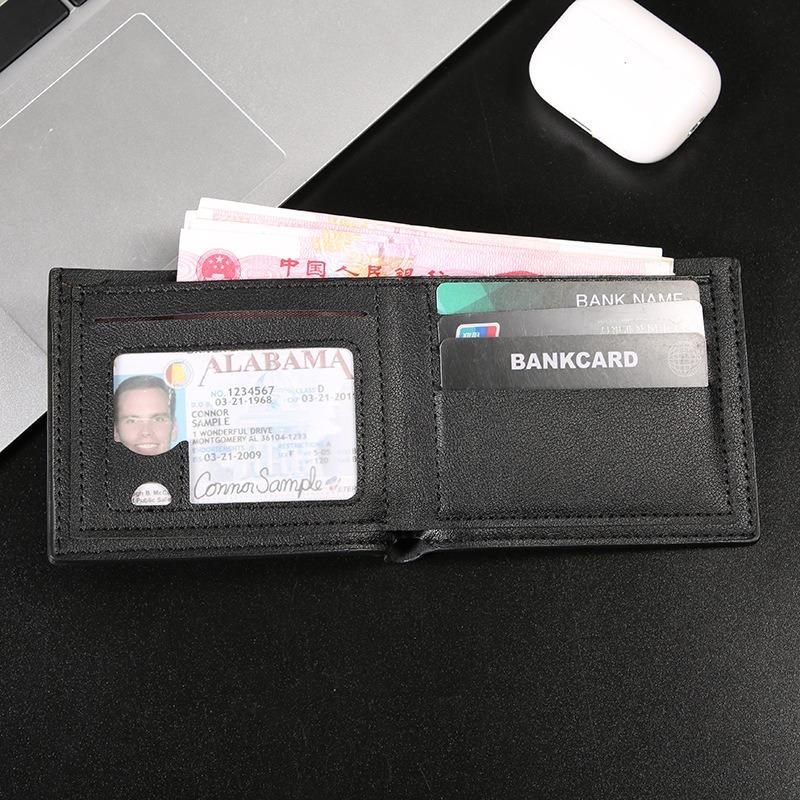 Short Men's Wallet, Business Casual Soft Wallet, Multi-card Large-capacity Small Wallet, Men's Wallet.