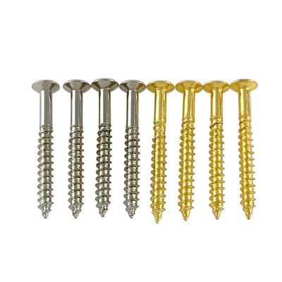 8Pcs Electric Guitar Neck Plate Screws Metal Neckplate Screws Replacement Guitar Neck Guard Screws Guitar Parts