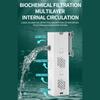 Fish Tank Filter Aquarium Filter 25W 1500L H Submersible Water Pump with Multi Function Filtration Oxygenation for