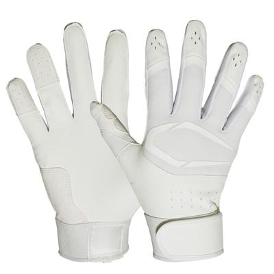 CUTTERS Prime Hero Solid Batting Size White 3.0 Gloves, B353S, Ambidextrous, Baseball/Softball, M,