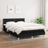 Vidaxl Continental Bed With Mattress, Black, Fabric 140X200 Cm