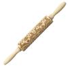 Wood Christmas Printing Rolling Pin Elk Snowflake Christmas Tree Snowman Cookie Crafts