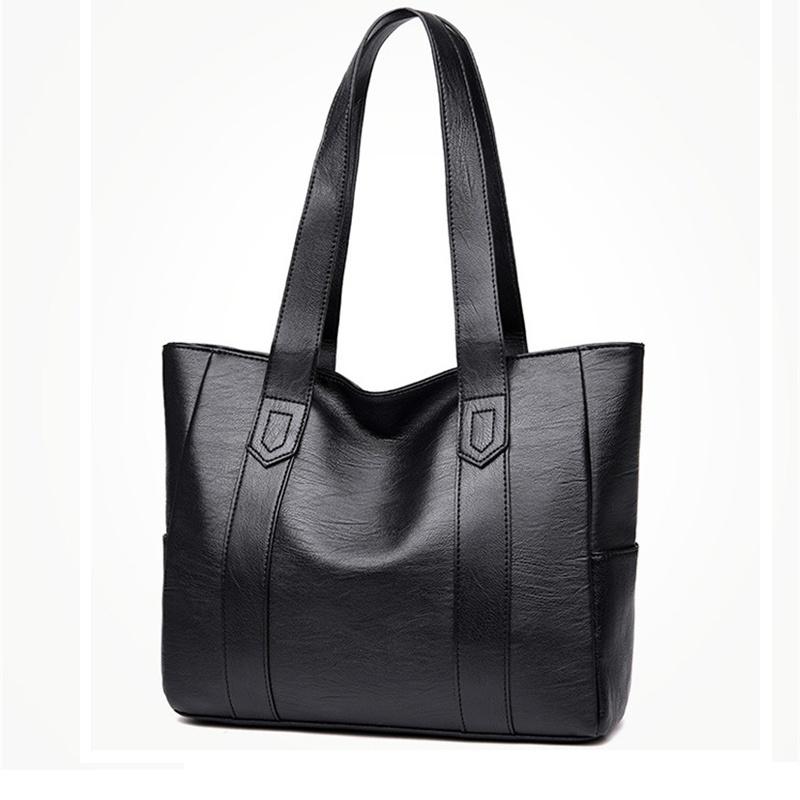 

Women Soft PU Leather Handbag Satchel Shoulder Tote Bag Shoulderbag Ladies чёрный