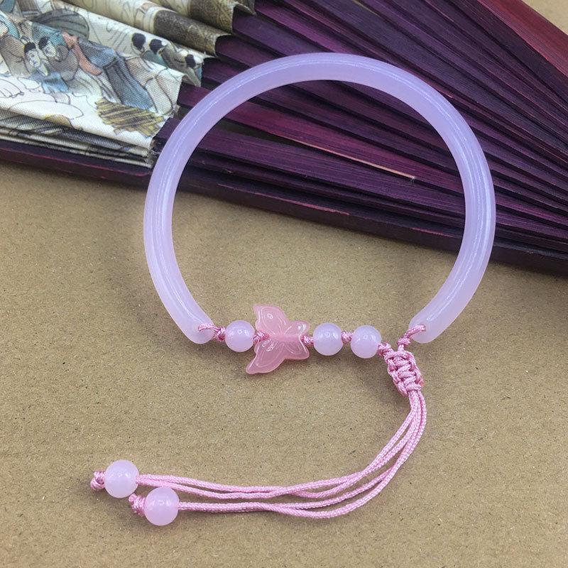 2025 Artistic Chinese Retro Lotus Bamboo Bracelet - Unique Bead Design