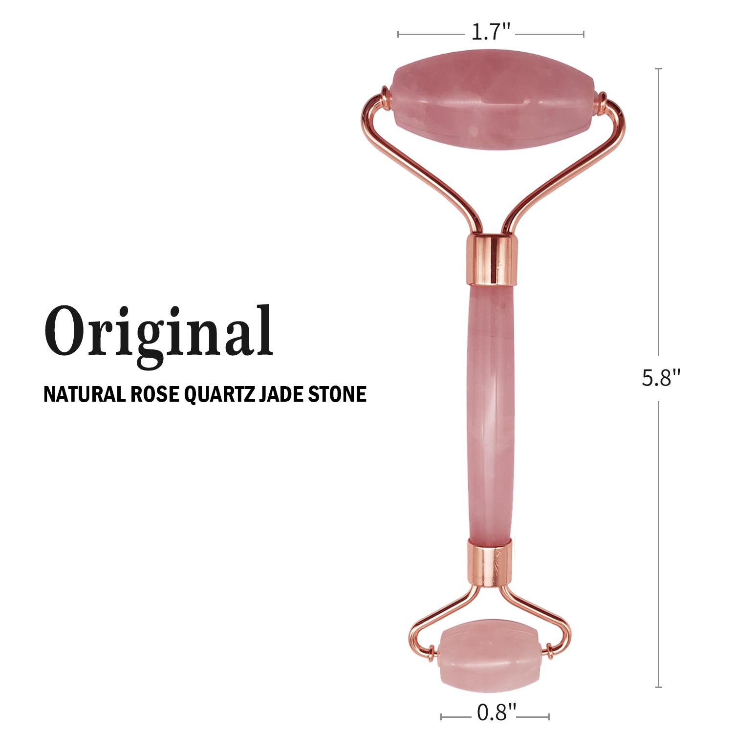

Нефритовый ролик Гуаша для массажа лица, ухода за кожей вокруг глаз и устранения мелких морщин, натуральный нефритовый инструмент ярко-розовый/розовый