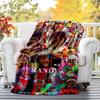 Mesmos Rollo Flannel Blanket Soft All-Season Throw, Design for Camping, Car Travel, Hiking Sofa, Bed, Office Perfect Gift for Parties