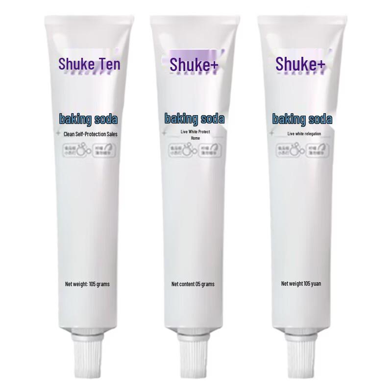 Shuke Anti-Cavity & Whitening Baking Soda Toothpaste, 3-Pack