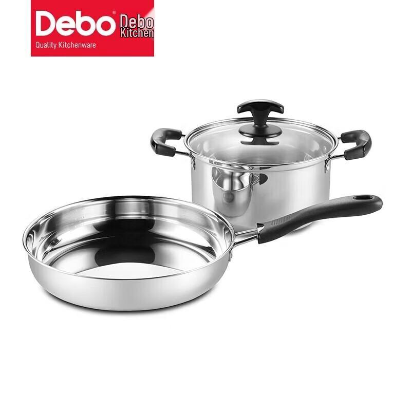 Debo DEP-519 Stainless Steel 2-Piece Cookware Set