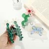 Women Hair Claw Bowknot Flower Shape Anti-slip Teeth Hair Clip Large