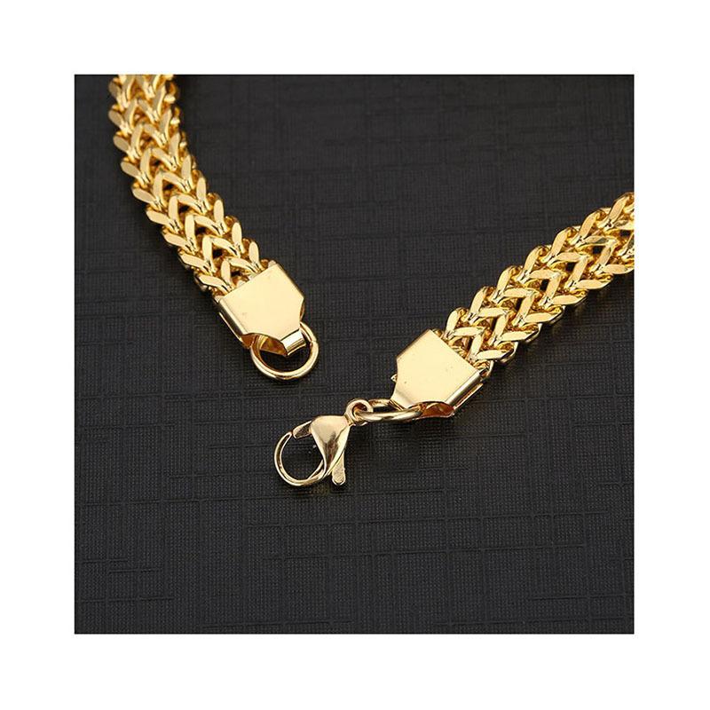 Viking Bracelet  Domineering Lion Head Animal Bracelet Men's Stainless Steel Braided Chain Wristband Bracelet Hip-Hop Trendy Jewelry