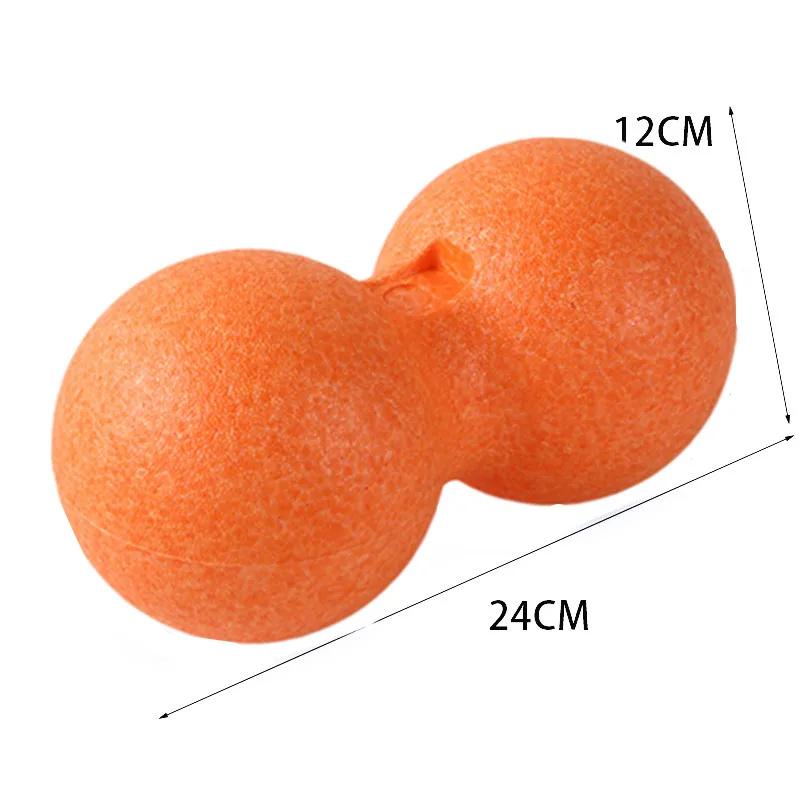24*12CM Fitness Peanut Fascia Ball EPP Massage Ball 1PCS Double Hockey Ball Parfaitement adapté aux points de déclenchement de la fasciite plantaire et aux tissus profonds