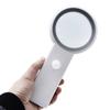 Förstoringsglas med Ljus & Skala Handhållet/Stående 18 LED Upplyst Upplyst Förstoringsglas för Låg för Syn Äldre Re