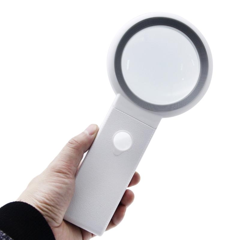 Förstoringsglas med Ljus & Skala Handhållet/Stående 18 LED Upplyst Upplyst Förstoringsglas för Låg för Syn Äldre Re