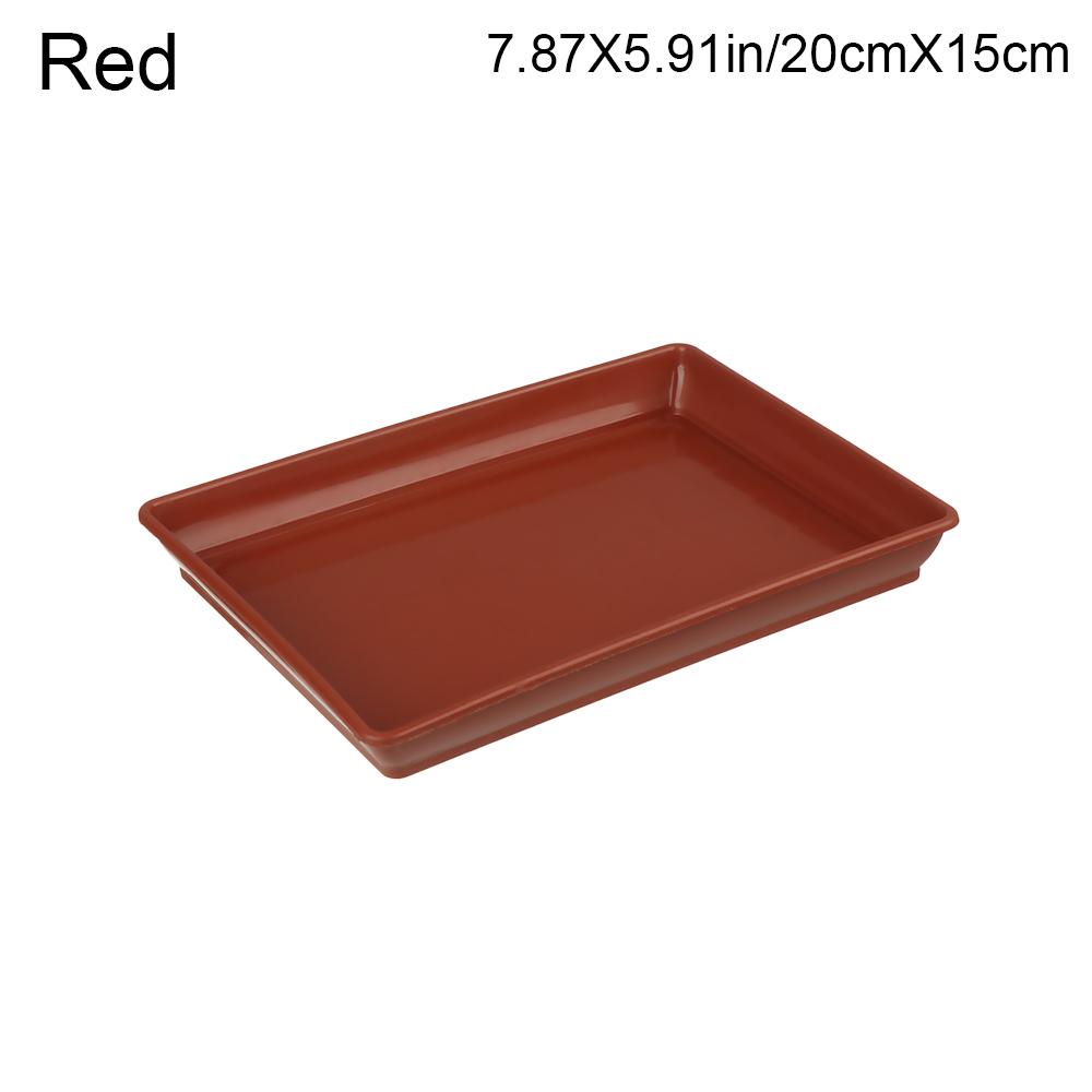 New Rectangle Flower Pot Tray Plant Saucer Drip Trays Plastic Tray Saucers Heavy Duty Indoor Outdoor Garden Plant Trays