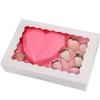 Rectangular Transparent Window Candy Packaging Box for Chocolates, Biscuits, Donuts, and Cakes
