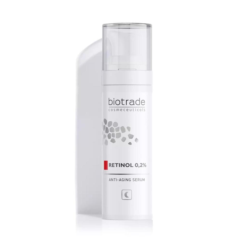 BiOTrade Siero Anti-Età al Retinolo 0,2% 30ml, Riduce Linee Sottili & Rughe, Illumina la Pelle, Rassoda & Idrata, Siero Viso