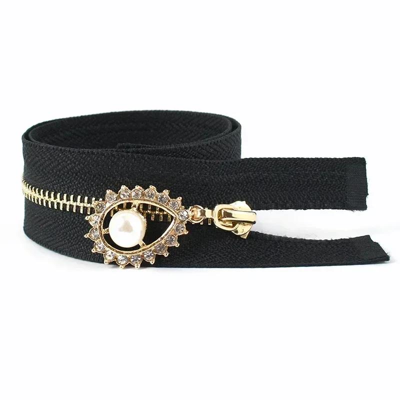 2/5Pcs 3# 40-70cm Open-end Metal Zippers for Sewing Jacket Coat Zipper Tapes Clothes Tent Zip Repair Kit DIY Garment Accessories