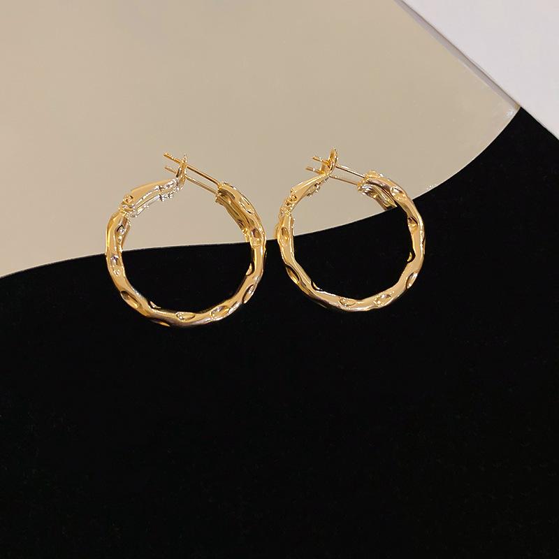European and American simple love circle earrings fashionable versatile geometric ear buckles earrings earrings women