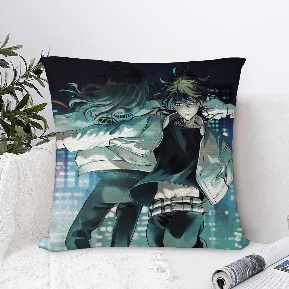 Anime T-Tokyo Revenger Pillow Case Sofa Decorative Home Double-Sided Print Plush Square Throw Pillow Covers Cushion Decor Cover