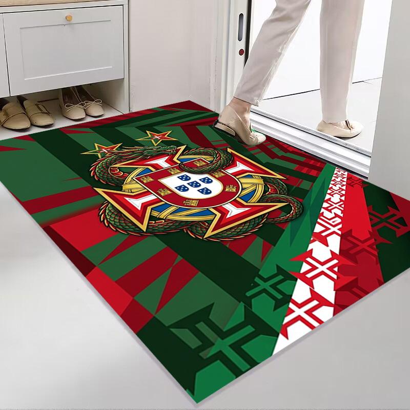 Portuguese Heritage Emblem carpet Doormat Home Decor Bathroom mat Protective pad Room
