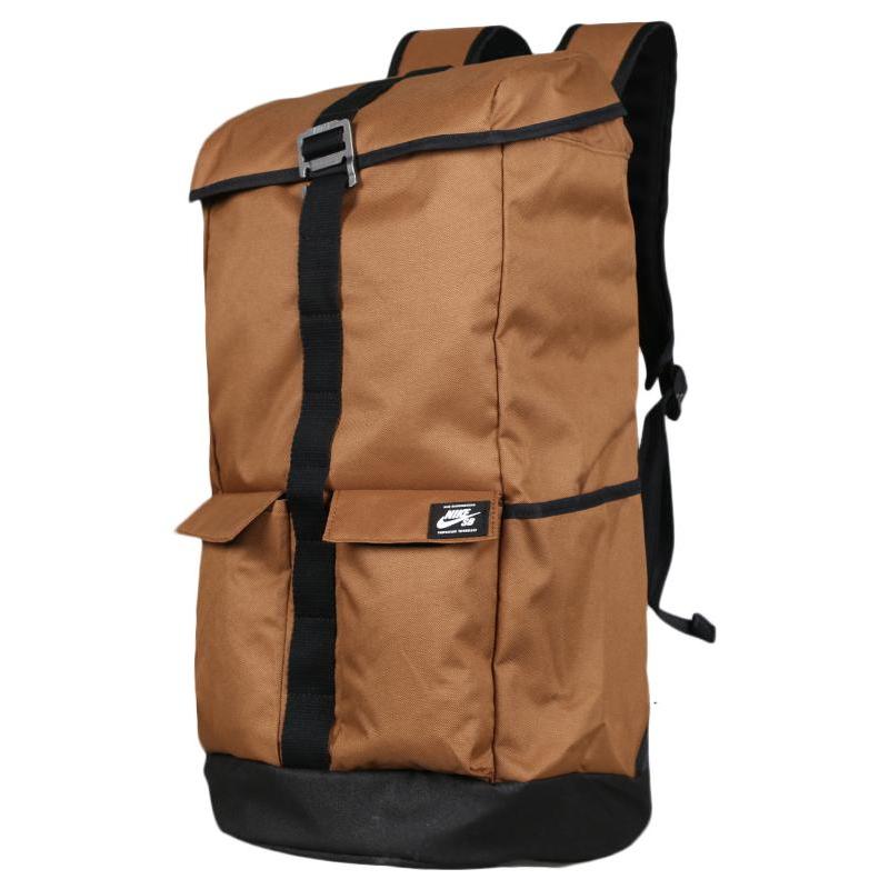 

Nike Polyamide Polyester Backpack Regular Unisex Brown Casual BA5535-281 коричневый