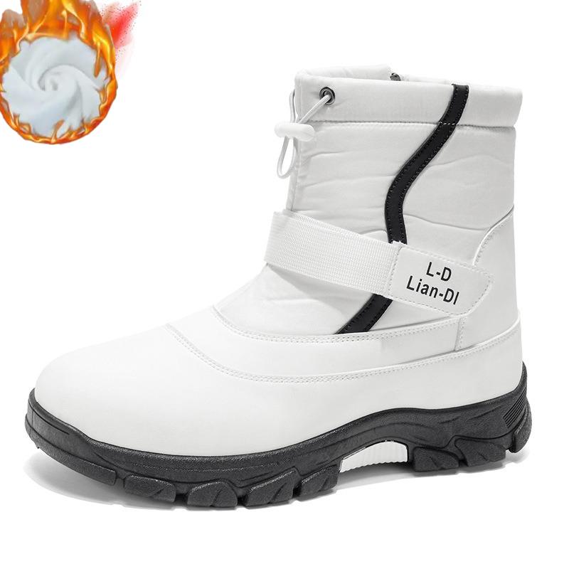 Fleece Thickened Cotton Shoes British Style Warm Men's Shoes Fashion Trend Outdoor Snow Boots