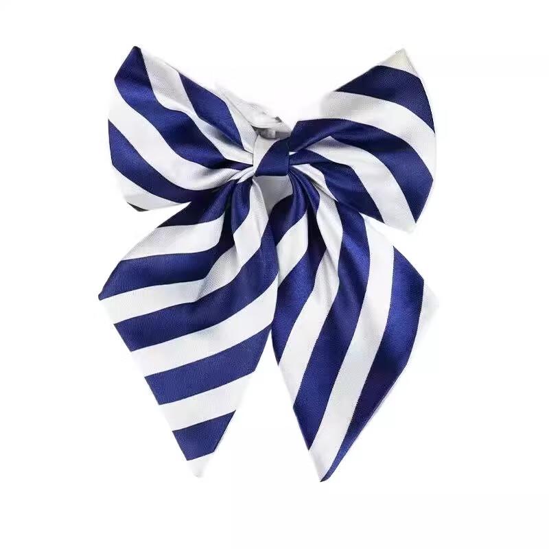 Jiaoxia Women's Striped Bow Tie Collar Accessory