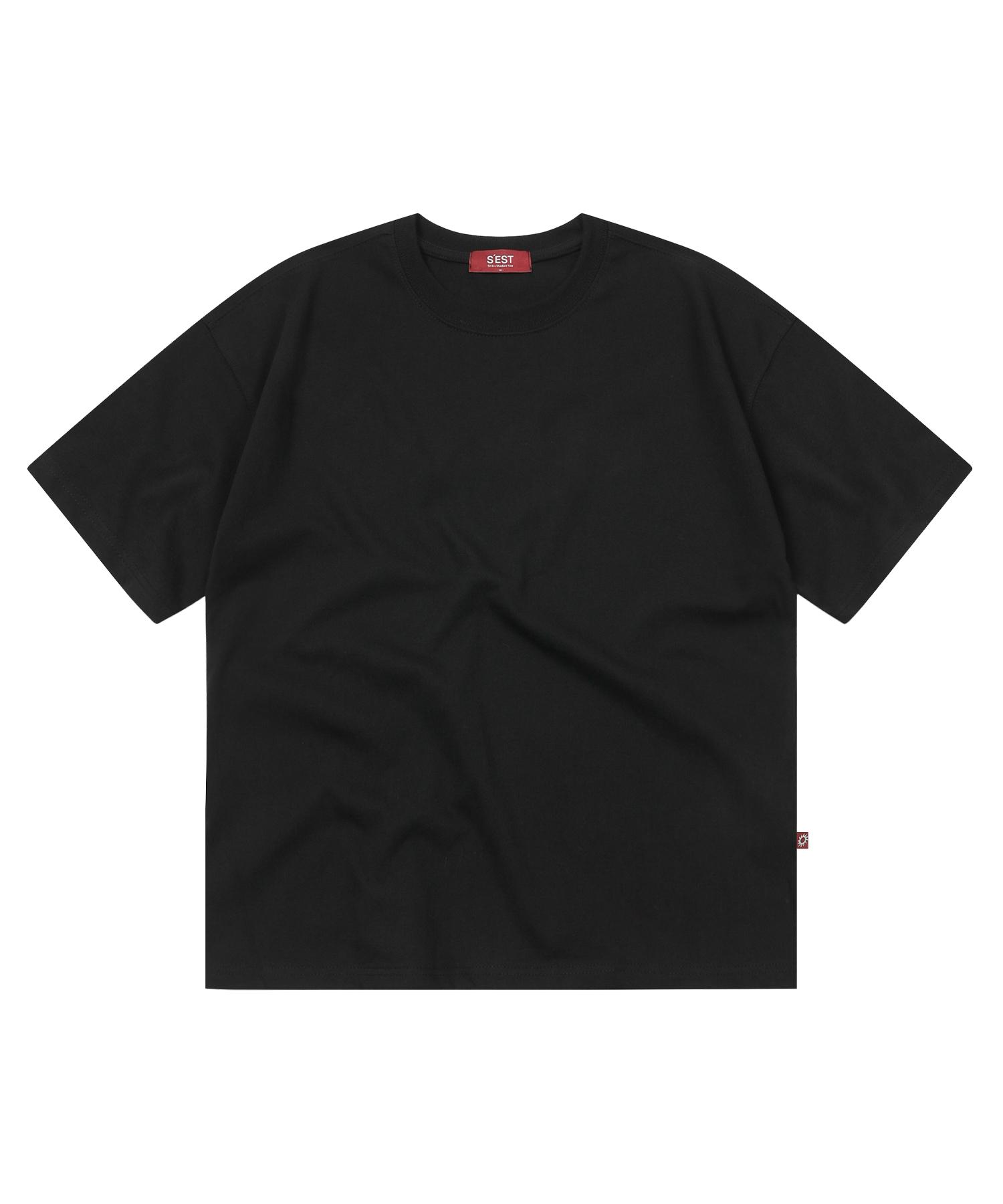 Siest Bio Washing Crop T-Shirts Black Black/S
