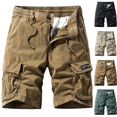 Pánske Casual Color Outdoors Pocket Beach Work Nohavice Cargo Shorts nohavice