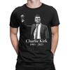 Man T Shirt REST IN PEACE Charlie Kirk 1993-2025 T Shirts Novelty  Beach Tee Shirt Y2K Casual Casual Pure Cotton Tops Plus Size