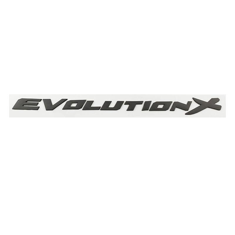 Car ABS Rear Trunk Letters Logo Badge Emblem Decals Sticker For Lancer Evolution X Styling Decoration Accessories
