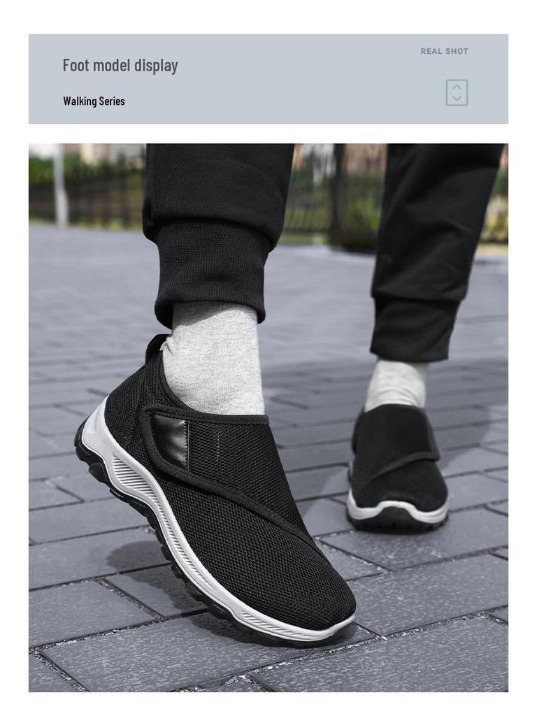 Women's Breathable Velcro Soft Sole Casual Shoes for Middle-Aged & Elderly