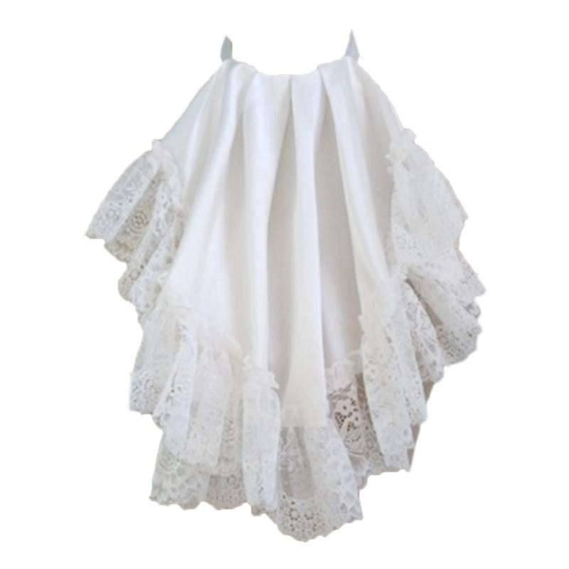 

Decorative Lace Collar For Women Stage Performances Adjustable Neck Collar Accessories for Halloween and Theme Event белый