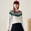 Women's Retro Cable Knit Wool Sweater