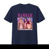 Hannah Montana Miley Cyrus 90s Rap Hip Hop Bootleg Homage T Shirt vintage Washed Versatile Top For Everyday Wear Soft Slightly