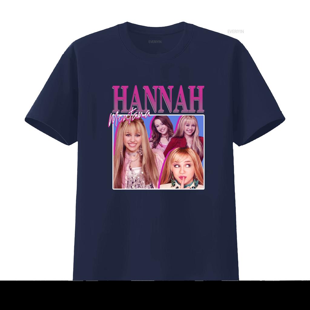 Hannah Montana Miley Cyrus 90s Rap Hip Hop Bootleg Homage T Shirt vintage Washed Versatile Top For Everyday Wear Soft Slightly