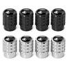 4PC Aluminium Car Tire Valve Stems Cap Gear-Shaped-Valve For Volkswagen TSI TDI R32 MK4 GTI Golf Polo Tiguan Passat Jetta Touran