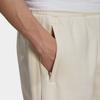 adidas Originals Culoare Solidă Logo Brodat Bandă Laterală Pantaloni Scurți cu Croială Dreaptă Pantaloni Scurți Bărbați Crem GN3457
