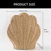 Paper Rope Woven Shell Shaped Basket Decorative Toy Storage Bin Desktop Sundries Organizer Home Organization Tool