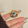 Geometric Exaggerated Ring Y2K Vintage Gold Ring Personality Demon Eye Ring  Friends