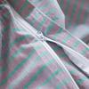 New Woven Cotton Pure 4-Piece Bedding Set: Skin-Friendly Pillowcase & Fitted Sheet