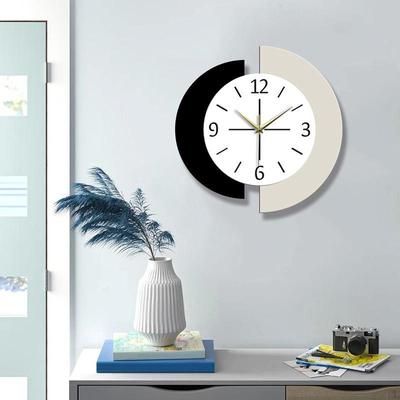 Decorative Clock Acrylic Wall Hanging Minimalist Timepiece for Office Bedroom Living Room