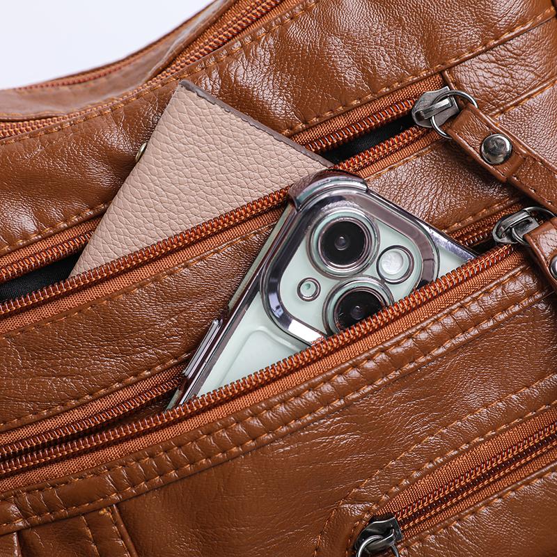 Women's Retro Bag Large Capacity Shoulder Bag Commuter Crossbody Bag