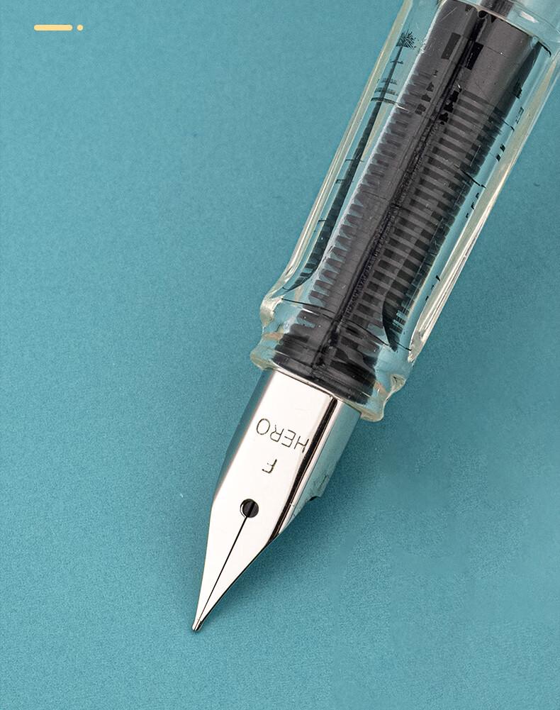 Hero 369 Erasable Thermosensitive Calligraphy Pen with Cute Design and Replaceable Ink Cartridge