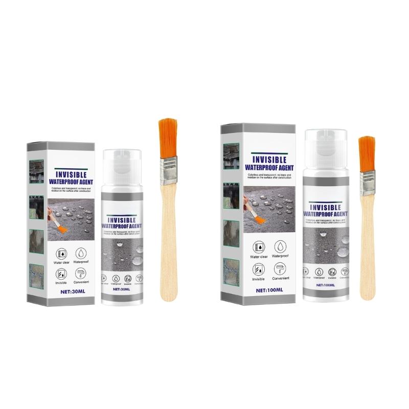 Invisible Waterproof Agent Durable Sealant Solution 30/100ml for Bathroom Tiles