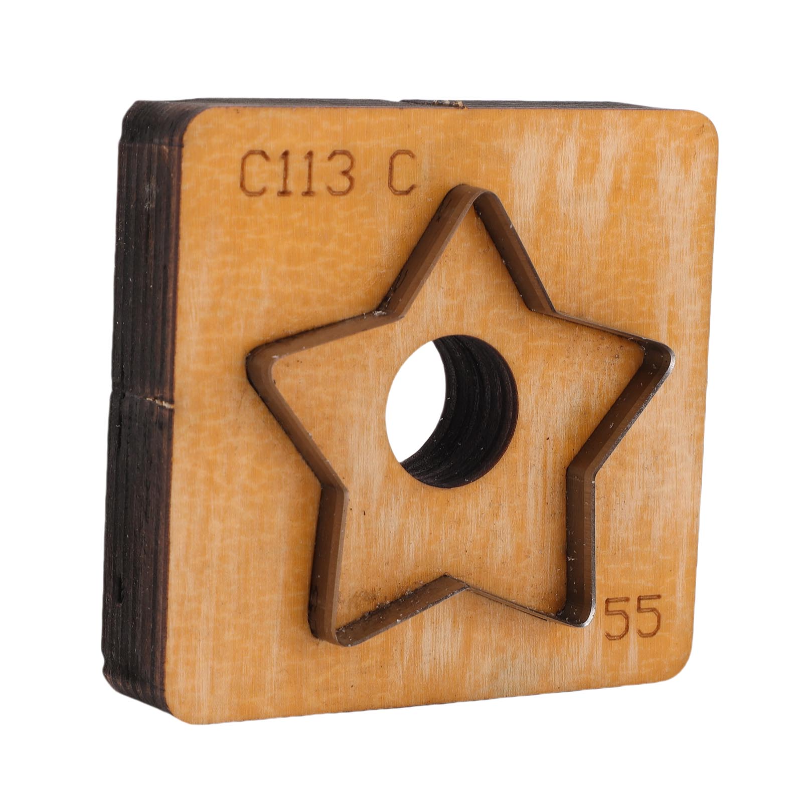 

Star Leather Cutting Die Wooden Base Incisive Steel Blade Multifunctional Leather Die Cutter for Crafts Decors