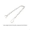 2Pcs Toilet Chains Parts 21cm Replacement Professional Sturdy Easy to Install Durability