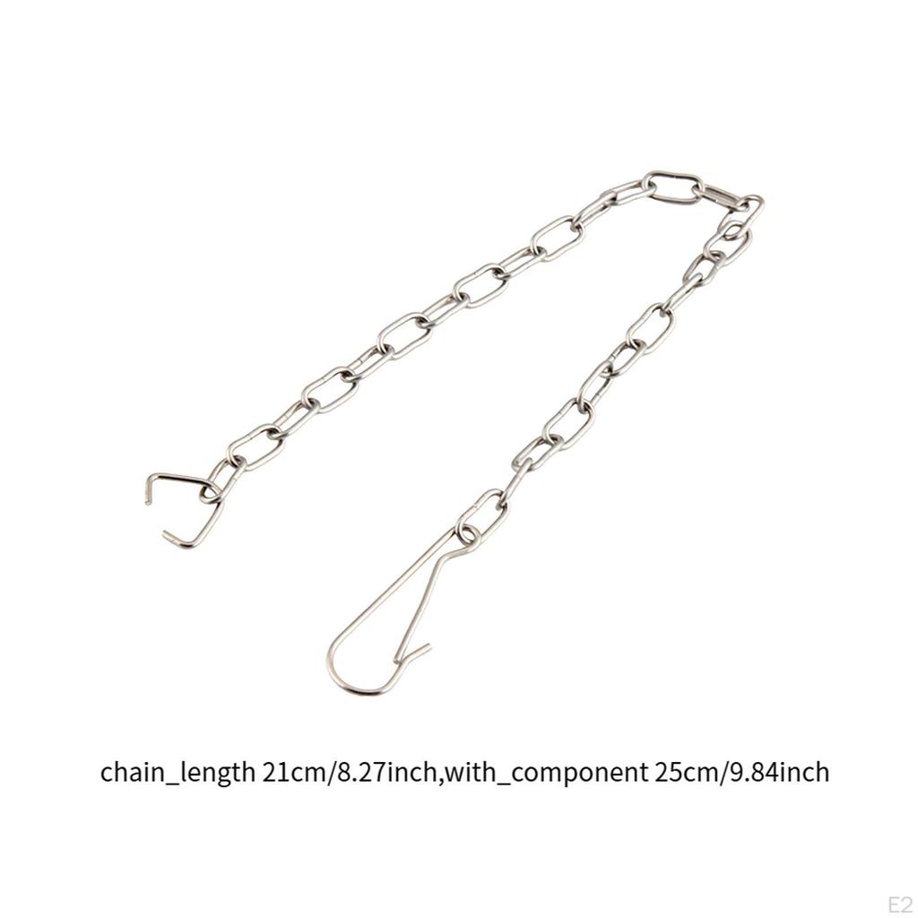2Pcs Toilet Chains Parts 21cm Replacement Professional Sturdy Easy to Install Durability